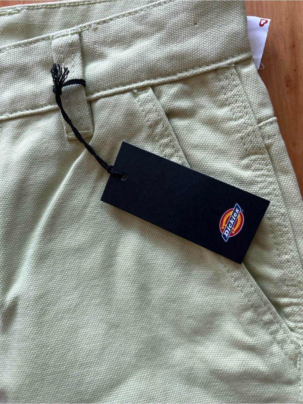 NWT Dickies Carpenter Pants Womens 6 Lime Green Wide Leg Canvas Utility balloon